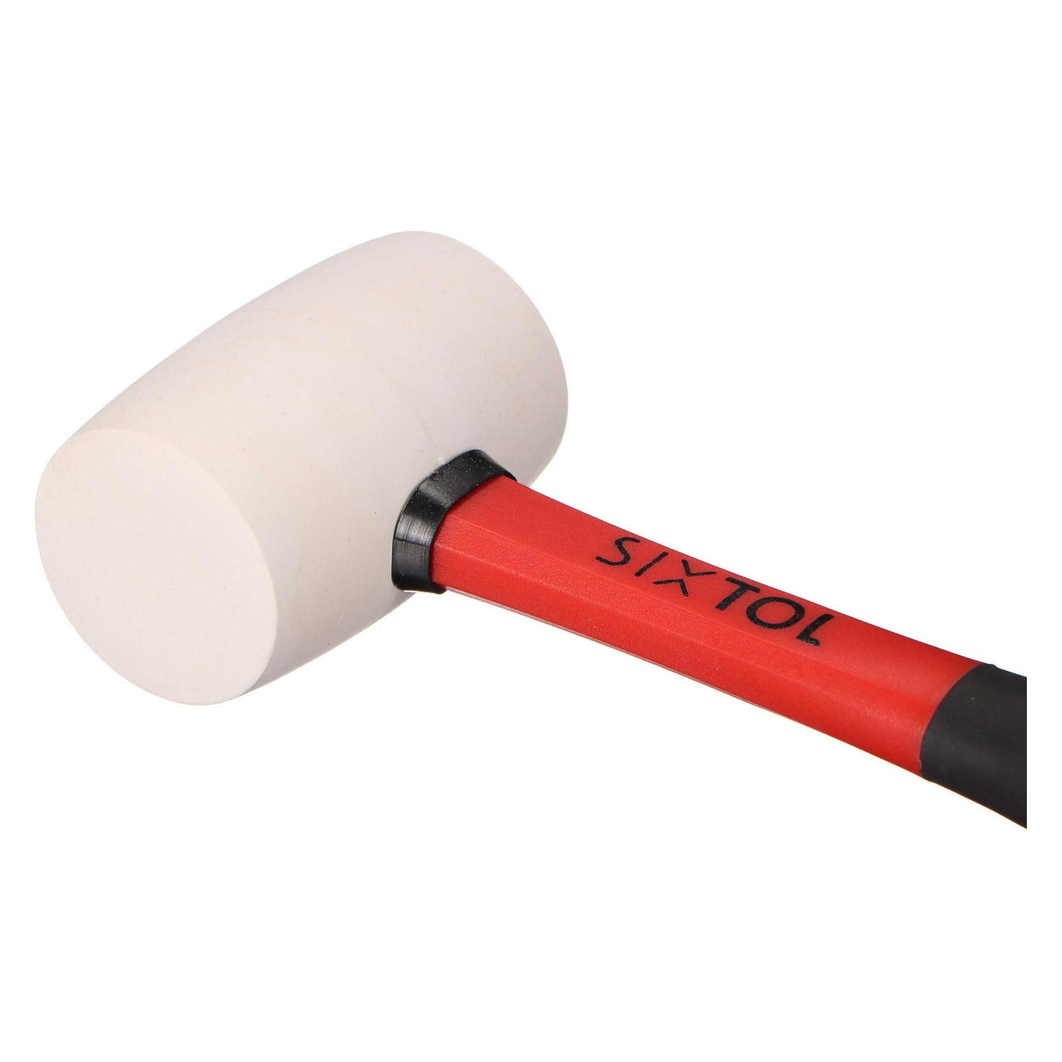 Sixtol TPR HAMMER Gummihammer, weiss, 220 g, 285 mm (220 g) (SX3113)