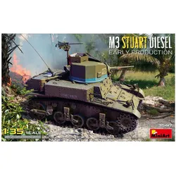 Mini art 1:35 US M3 Stuart Diesel Frühe Prod.