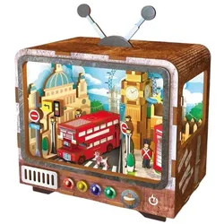 Ir Toys, Buchstütze, Booknook TV London Streets 97pcs (Niveau Debutant) (13 x 12.50 x 8 cm)