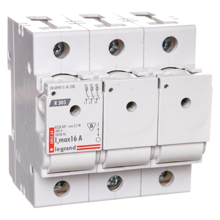 Legrand SICHERUNGSSCHALTER LE-606724 DREIPHASIG 16 A D01 (606724)