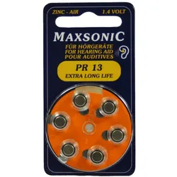 Batterien F.hörgeräte Maxsonic PR13 6 St