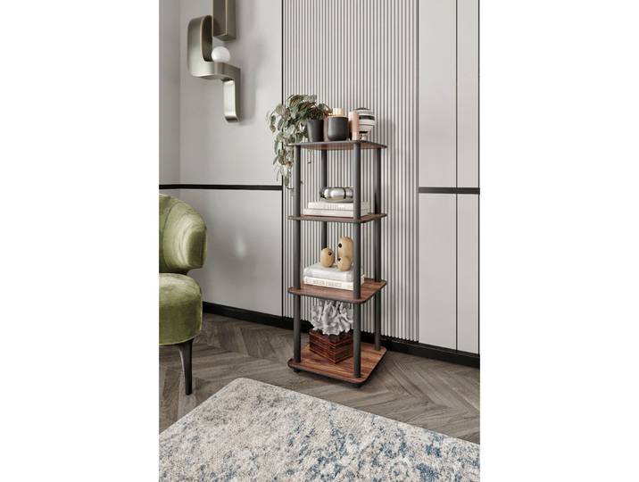 Bücherregal Georis Nussbaum MDF B 34 H 106 cm - Bücherregal