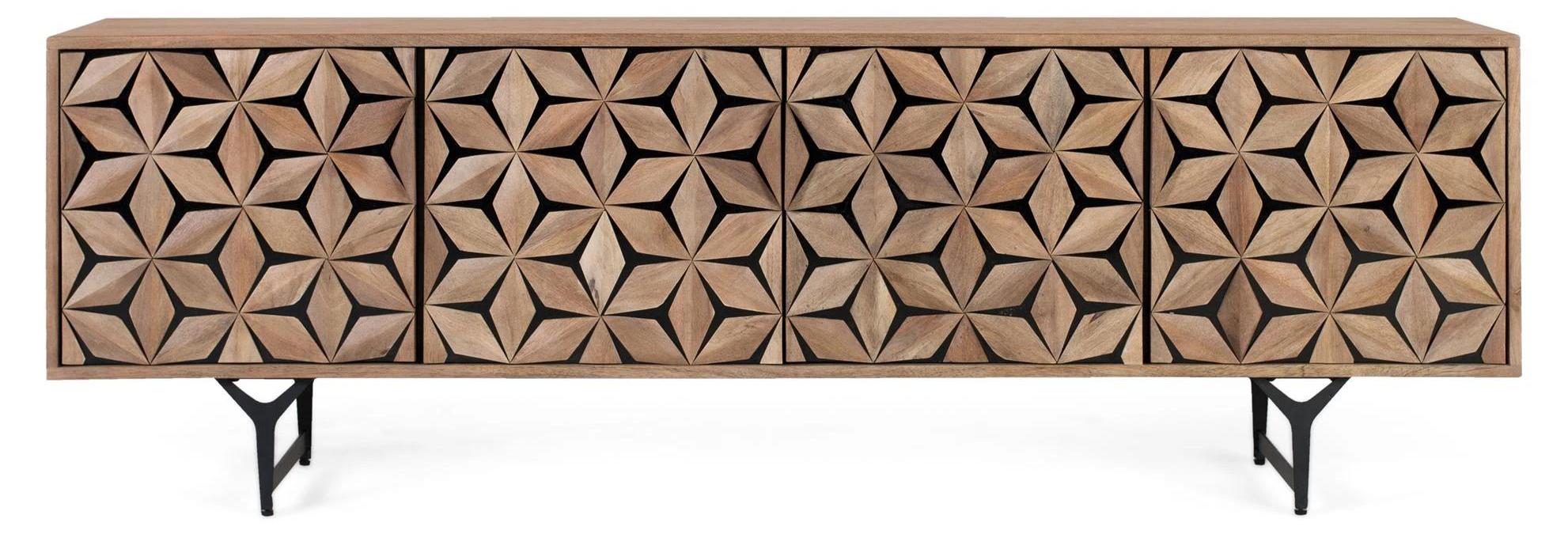 Mysore-TV-Möbel aus Mangoholz, 58 cm x 177 cm x 40 cm Giner y Colomer