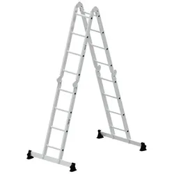 Vielzweckleiter 4-teilig mit nivello®-Traverse 4x4 Sprossen
