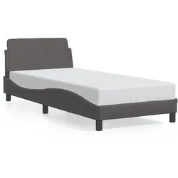 vidaXL Bettgestell "Dover" Grau 90x190 cm Kunstleder