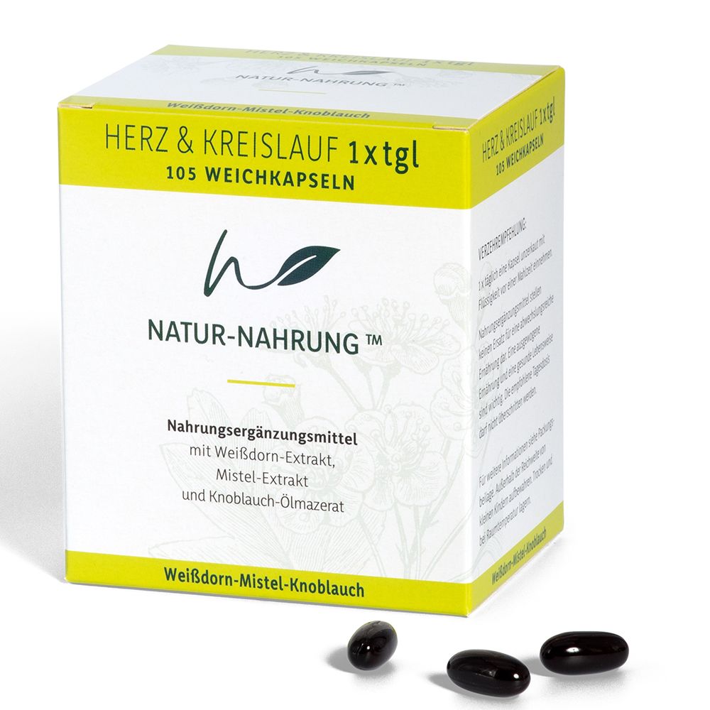Natur-Nahrung Herz & Kreislauf 1x tgl.Weichkapseln 105 St Weichkapseln