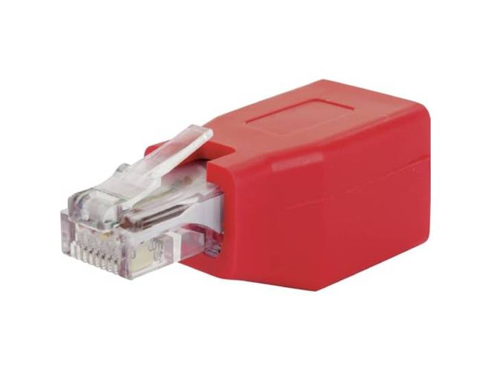 Schwaiger RJ45 Netwerk Adapter CAT 6 [1x RJ45-bus - 1x RJ45-stekker] Rood