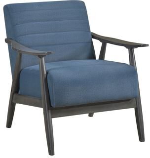Fremont & Park Royston Velvet Wood Arm Accent Chair