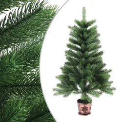 vidaXL Künstlicher Weihnachtsbaum Naturgetreue Nadeln 65 cm Grün