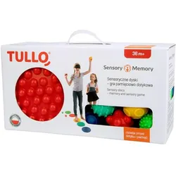 Tullo, Sticker, Memory sensorisches Gedächtnisspiel fährt 3+ Touch (12 Sticker)