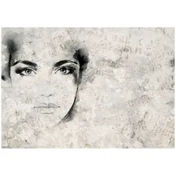 FOTOTAPETE Frau Abstrakt Grau 368x254 cm