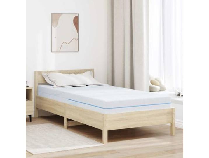 Matratze Mittelfest 120 x 200 cm Weiß Memory-Schaum,7-Zonen-Design,für Rücken- und Seitenschläfer,schlichte Eleganz,minimalistischer Stil