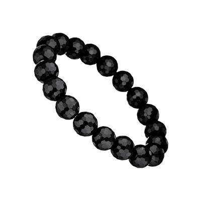 Armband JOBO, schwarz, Armbänder, Damen, Materialmix, Armband, mit Onyx-Kugeln