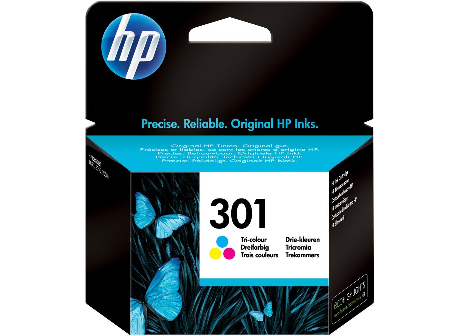 HP Inc. HP Original 301 Druckerpatrone - cyan, magenta, gelb (CH562EE) CH562EE#UUS