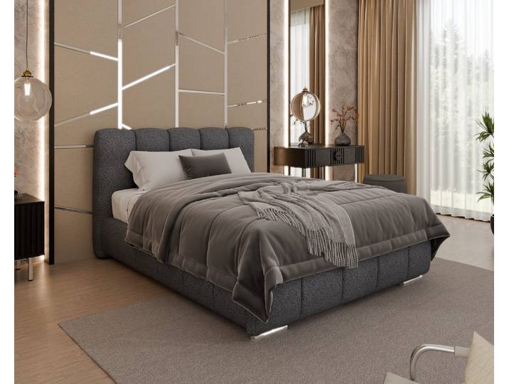 Polsterbett ZAIRA – Modernes Design, verschiedene Farben & Größen, 140x200