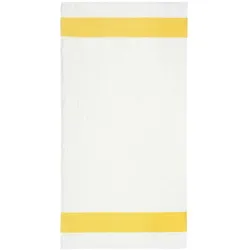 Feiler Handtücher Exclusiv mit Chenillebordüre Handtuch 50x100 cm | gelb - gelb