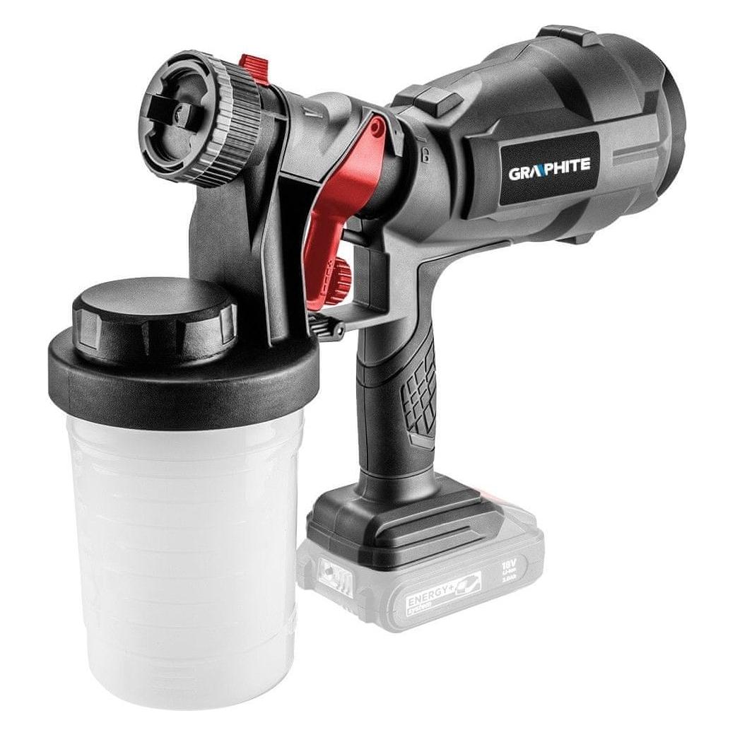 Graphite spray gun (HVLP Energy spray gun + 18V, lithium ion, without battery) (58GE103)