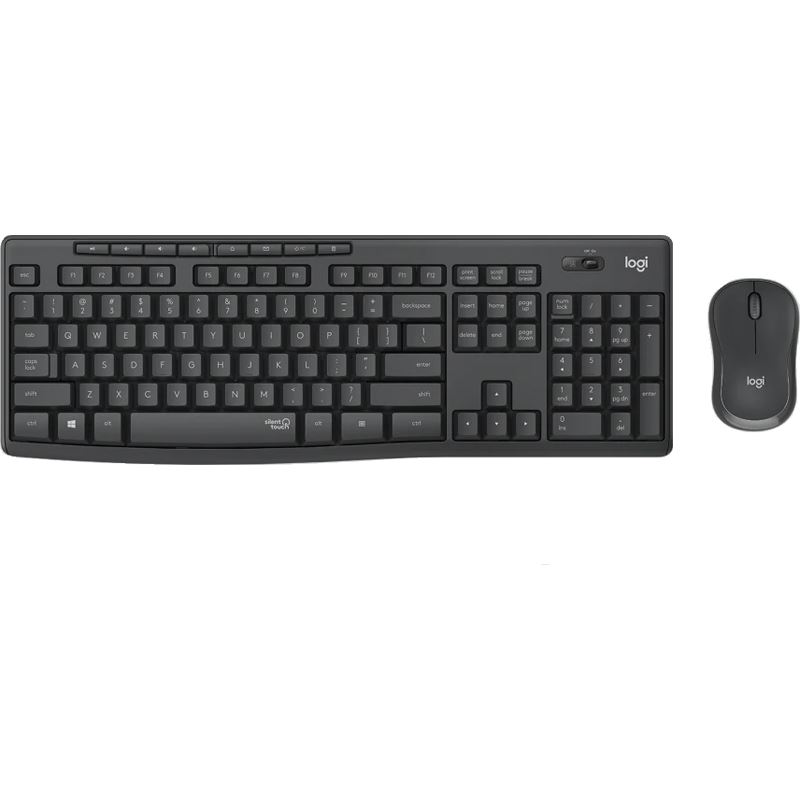 Logitech MK295 Silent Kabellose, Tastatur- und Mauscombi, BE-Layout