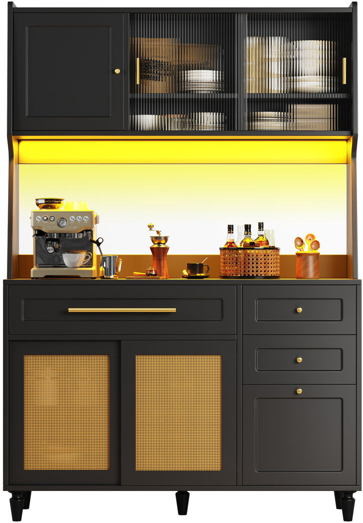 Corrigan Studio 195cm Kitchen Pantry Natural 195cm H X 120cm W X 45cm D