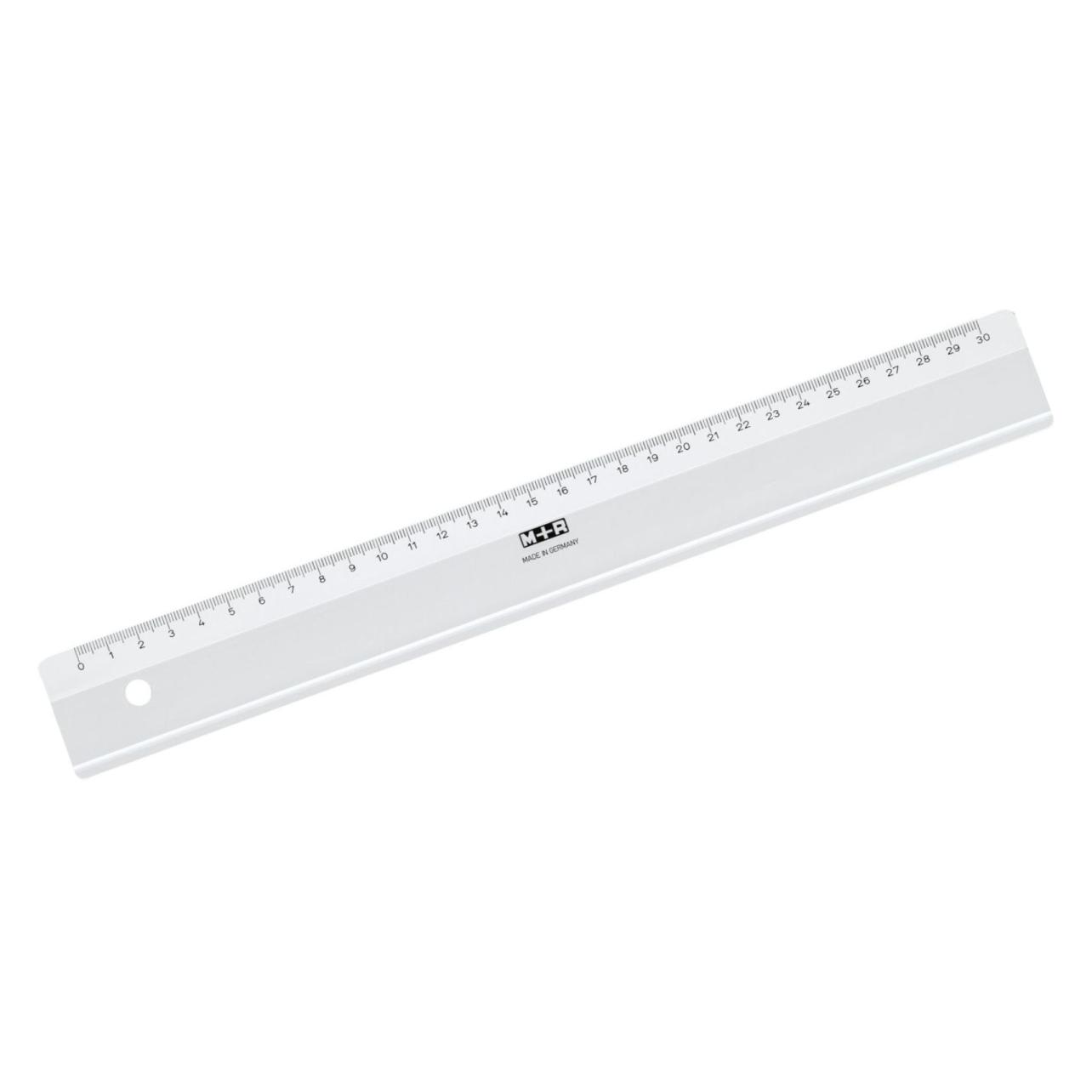 M+r M + R Lineal 30,0 cm, rauchgrau (30 cm, Kunststoff) (10300000)