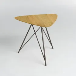 bert plantagie Couchtisch Justin Holz Braun Eiche 48 cm