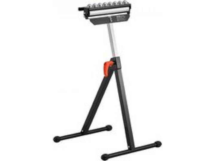 VEVOR Servante à Rouleaux Capacité de Charge 136 kg Support à Rouleau Pliable Hauteur Réglable 680-1079,5 mm avec Tête à Rouleau Multidirectionnelle, pour Support Sortie Scie à Table pour Travail Bois