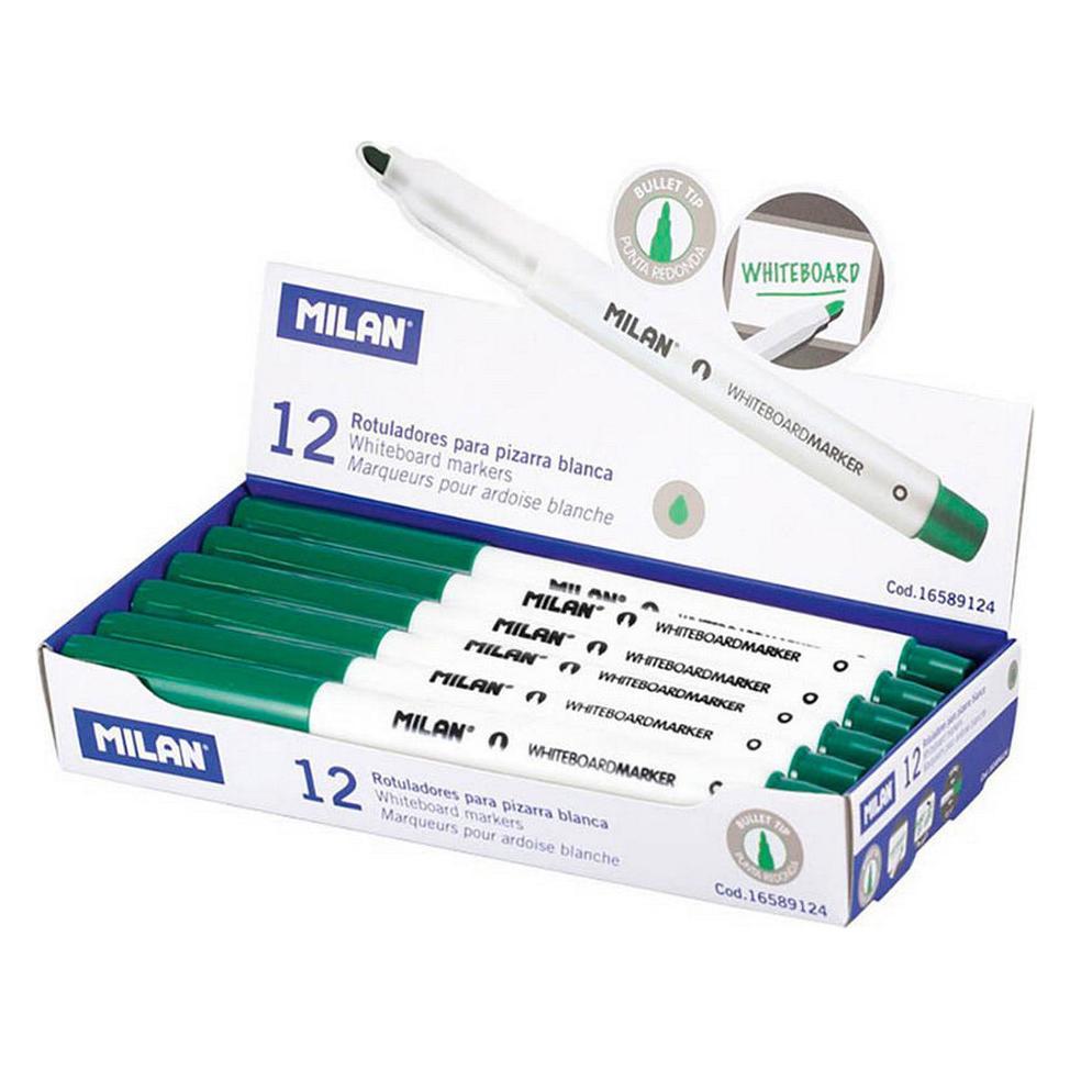 Milan Filzstifte Weisses Brett 12 Stück grün PVC (12x) (42833032)