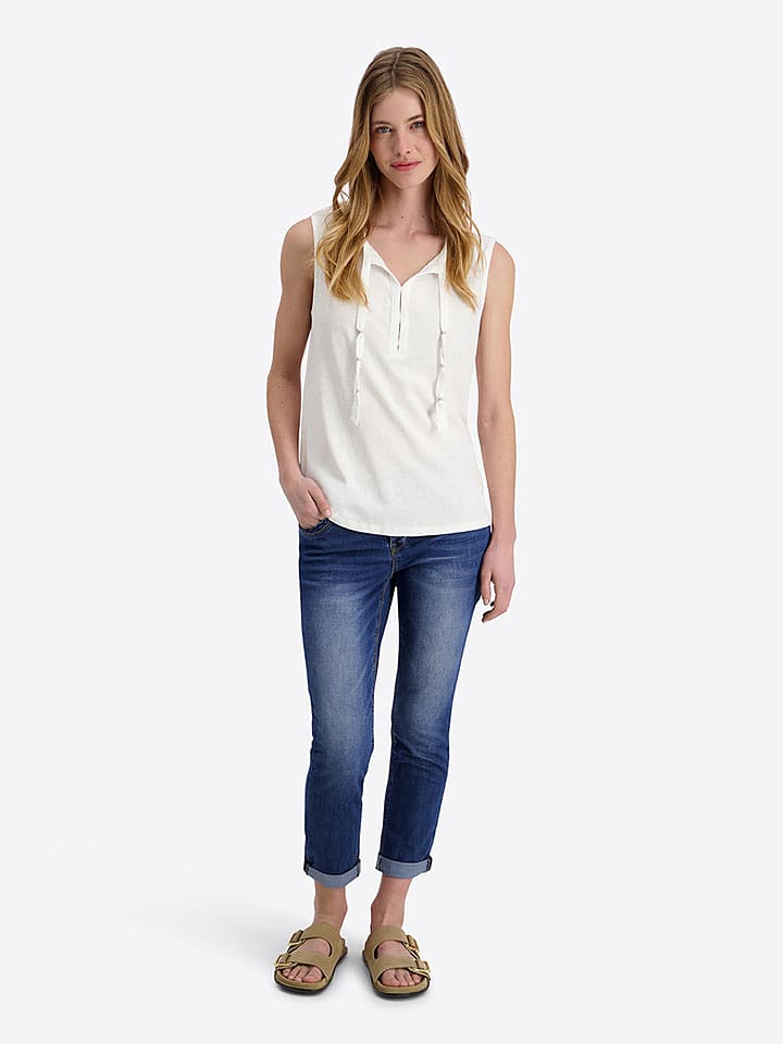 Timezone Top in Weiß - XXL