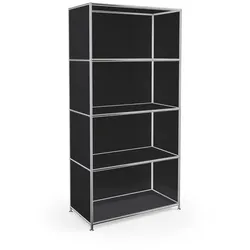 Aktenregal System 4 Metall Schwarz