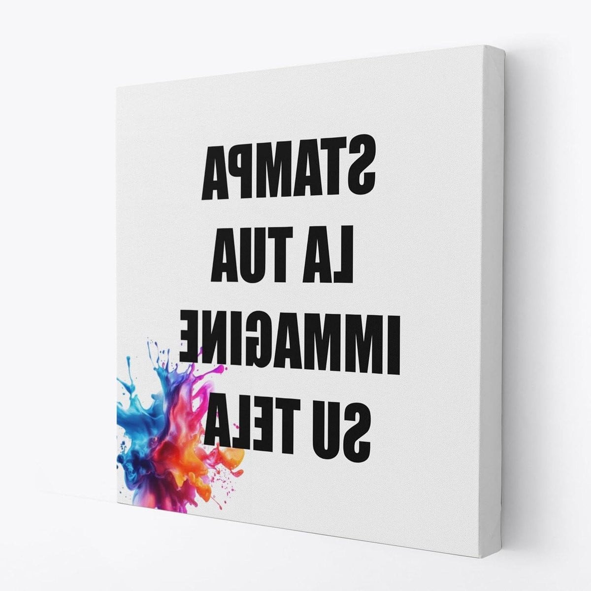 Gepersonaliseerde Canvas Poster met Fotodruk - Wanddecoratie - 50 x 50 cm