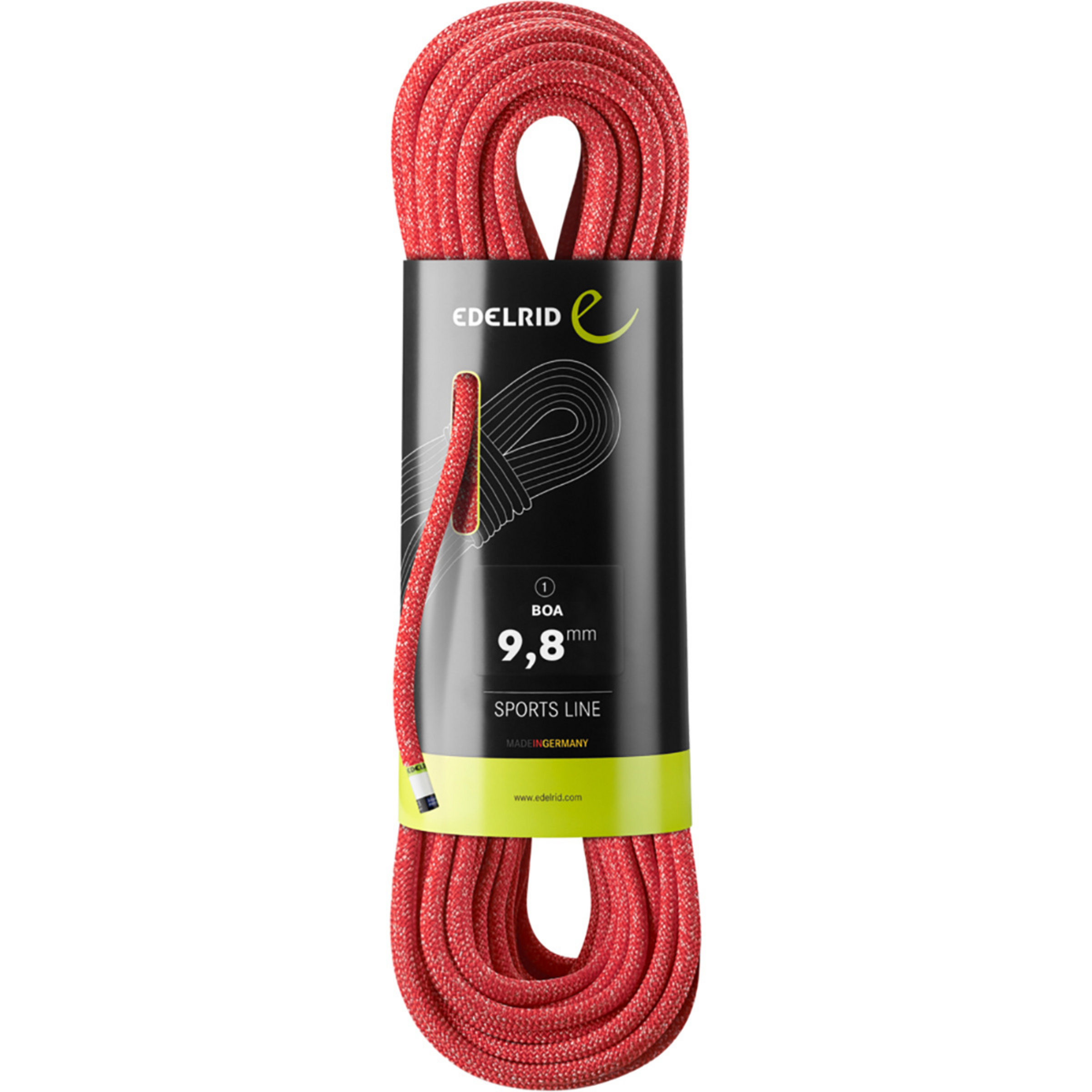 Edelrid Boa 9.8 Kletterseil Kletterseile rot Größe 60M Sportklettern