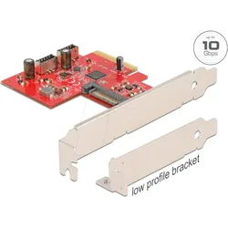 DELOCK 90058 - PCle x 2 > 2 x intern USB 3.1 Key A 20 Pin