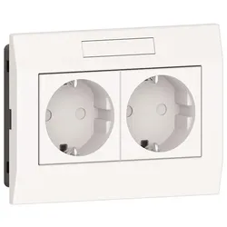 GGK, Steckdose, Einbaudose für 4650 Geräteeinbaukanal KSE/M45 2-fach Schuko