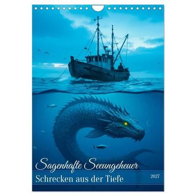 Sagenhafte Seeungeheuer - Schrecken aus der Tiefe (Wandkalender 2027 DIN A4 hoch), CALVENDO Monatskalender