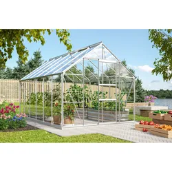 Vitavia Gewächshaus "Merkur 9900",aluminium eloxiert,9,9 m2