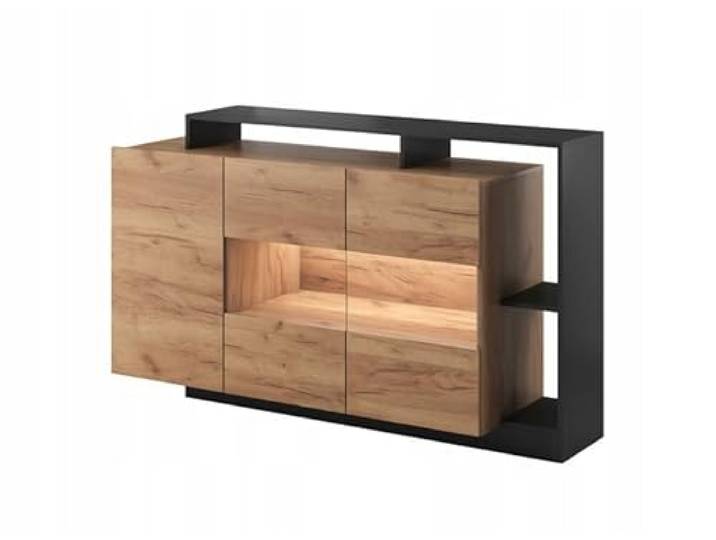 Generisch Moderne, geräumige Kommode ALVA 155 für das Wohnzimmer – Anthrazit