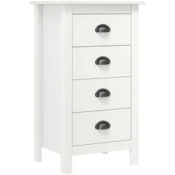 vidaXL Sideboard Hill Weiß 46x35x80 cm Massivholz Kiefer