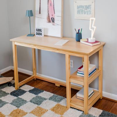 Max & Lily Classic Kids Writing Desk with Shelves