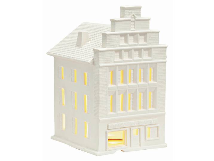 Dekohaus Weitkamp Stuhlmacher Münster, Weiß, Keramik, Haus, 13x20x15 cm, Dekoration, Dekofiguren & Skulpturen, Dekoobjekte