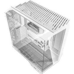 Darkflash Tech Darkflash Computer Case DY470 4 fans (white) (ATX, mATX, Mini-ITX), PC Gehäuse, Weiss