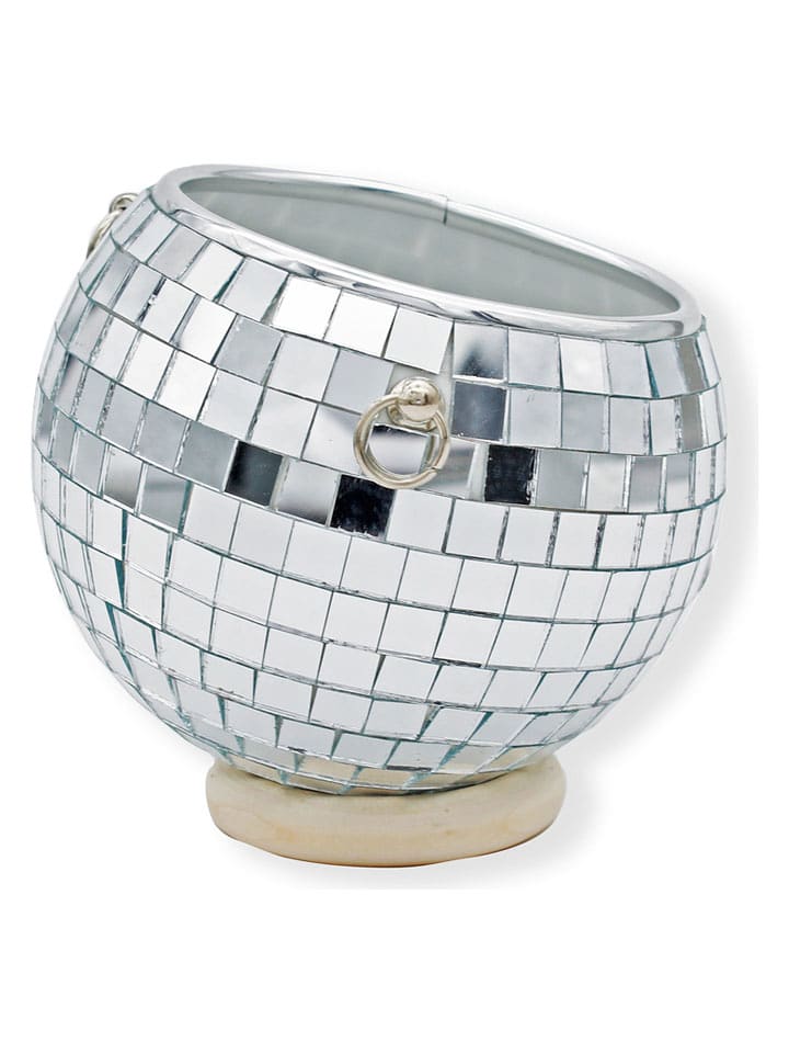 Winkee Blumentopf ''Discokugel'' in Silber - Ø 10 cm - onesize