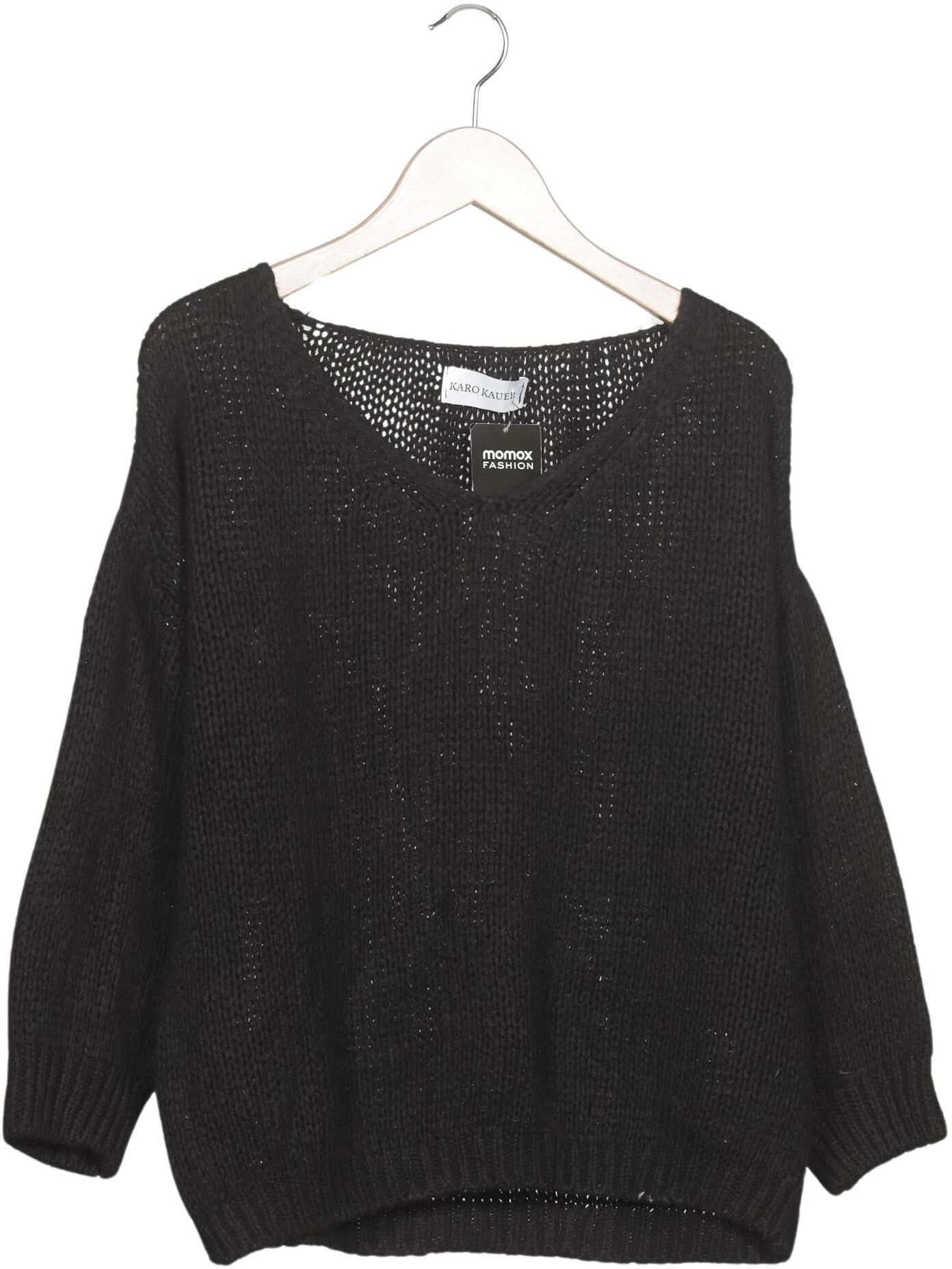 Karo Kauer Damen Pullover, Schwarz, Gr. M, Synthetik / Viskose / Wolle - Second Hand