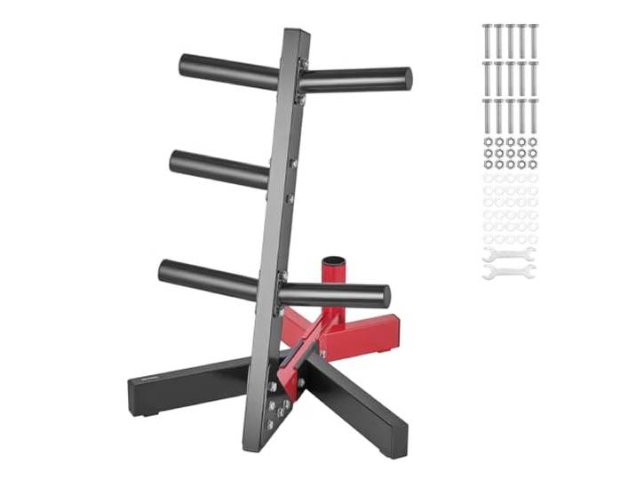 VEVOR Support d'Haltères Capacité de Charge 227 kg\, Rack de Rangement pour Disques des Poids de 50\,8 mm\, Support de Poids à Cadre en L\, Repose Haltères Robuste\, Stockage pour Musculation Gym Domicile
