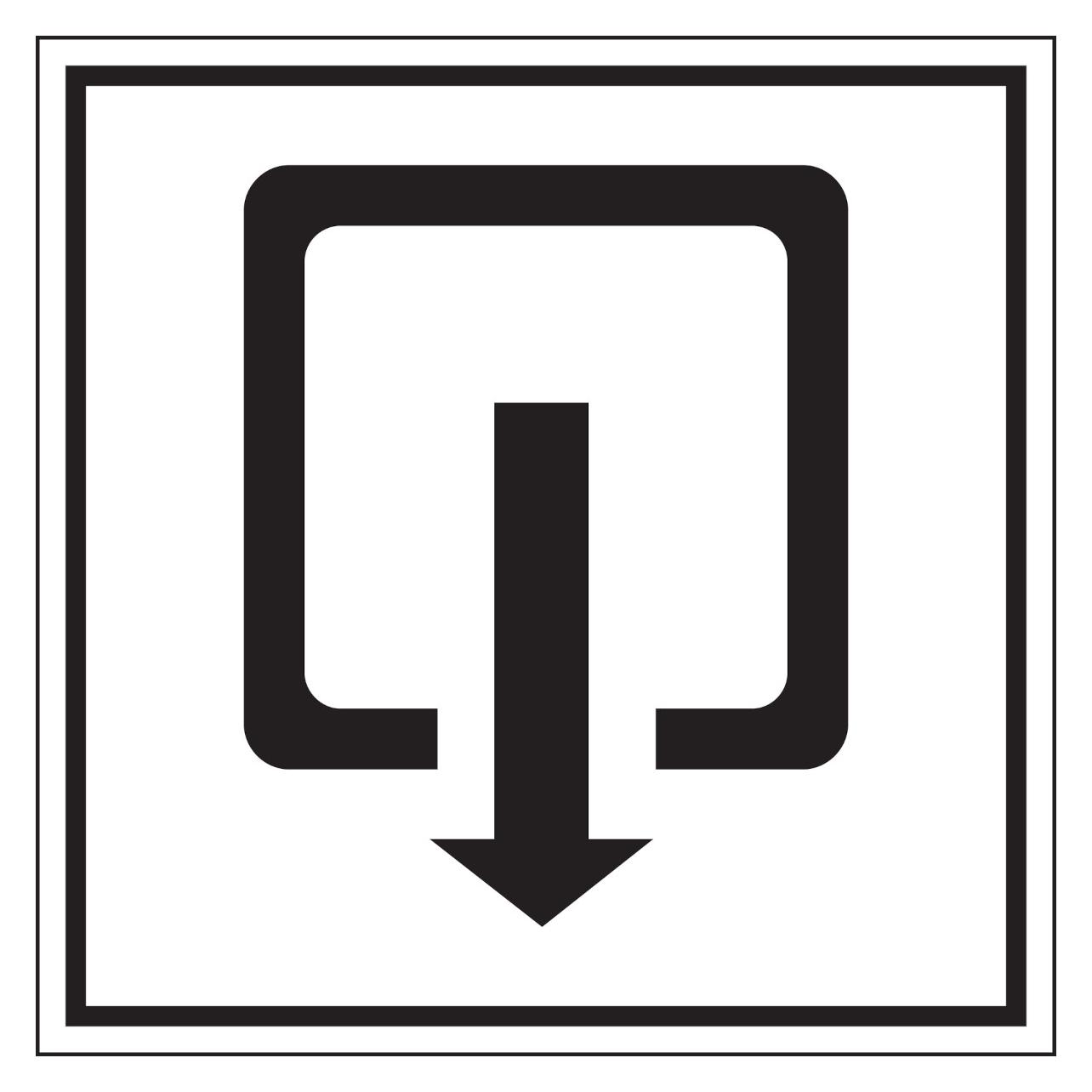 Brady PIC 241-148X148-B7541 (BRANDED), Hinweisschilder - Ausgang (251677)