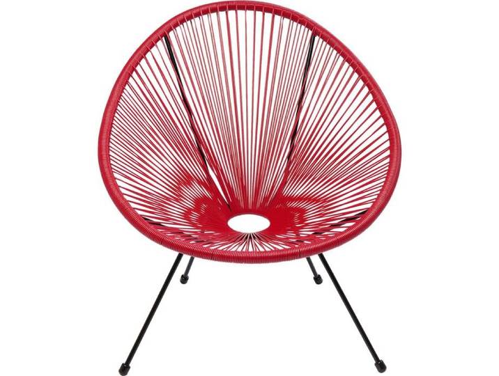 Fauteuil de jardin Acapulco rouge Kare Design