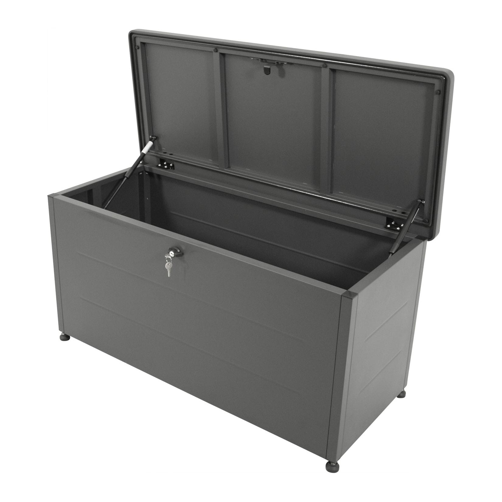 Auflagenbox BREMEN, Stahl anthrazit