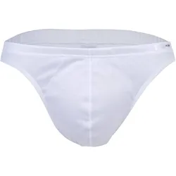 HOM Herren Comfort Micro Brief - Slip, Unterwäsche, Baumwolle, einfarbig Weiß / S