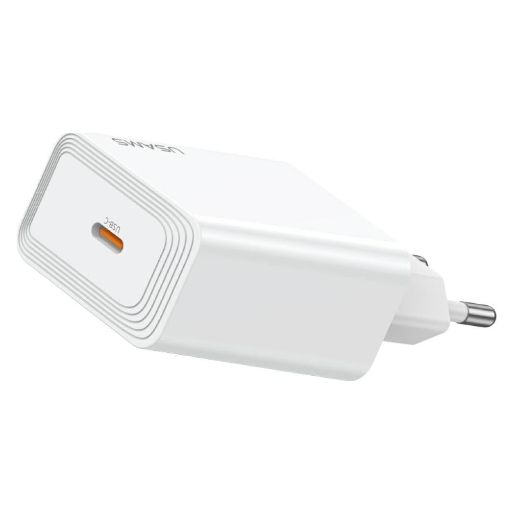 Usams Wall charger T69 30W USB-C white (30 W, 1 Port) (USAMS)