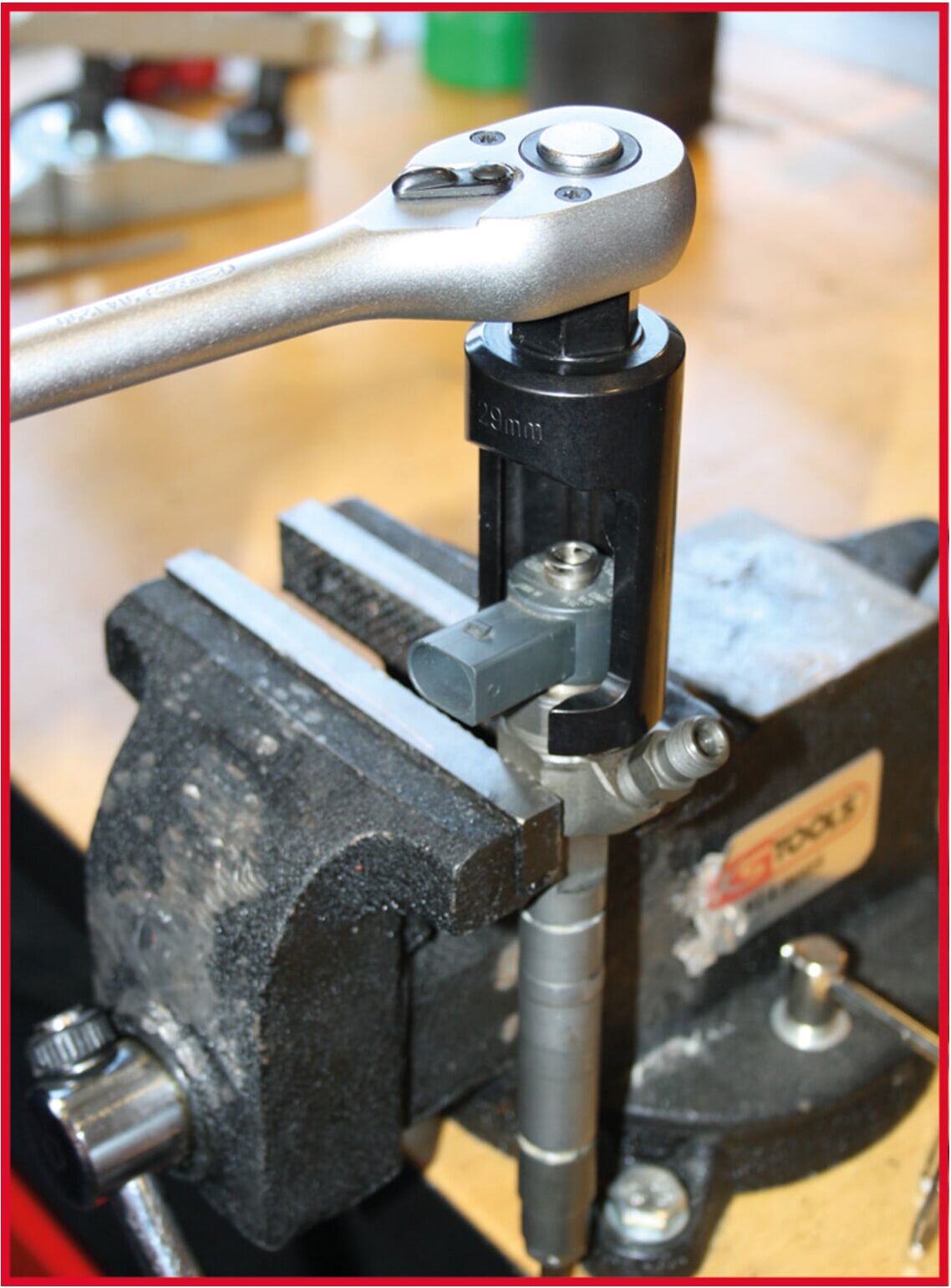 KS Tools 1/2" Injektor-Stecknuss, 25,0 mm, L=100mm (152.1195)