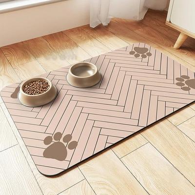 Uplift Essentials Quick Dry Absorbent Pet Feeding & Bowl Placemat pink l